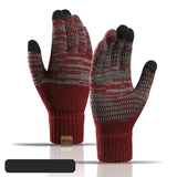 Women's Men Knitted Winter Gloves Cashmere Knitted Women Autumn Winter Warm Thick Gloves Touch Screen Skiing Gloves daiiibabyyy