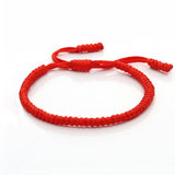 Black Red White Woven Thread Rope Lucky Bracelet Women Men Charms Bracelets Jewelry For Lovers' Best Gift Friendship Bangles daiiibabyyy