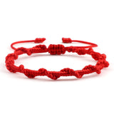 Black Red White Woven Thread Rope Lucky Bracelet Women Men Charms Bracelets Jewelry For Lovers' Best Gift Friendship Bangles daiiibabyyy