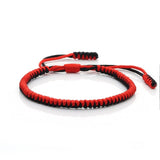 Black Red White Woven Thread Rope Lucky Bracelet Women Men Charms Bracelets Jewelry For Lovers' Best Gift Friendship Bangles daiiibabyyy