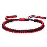 Black Red White Woven Thread Rope Lucky Bracelet Women Men Charms Bracelets Jewelry For Lovers' Best Gift Friendship Bangles daiiibabyyy