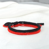 Black Red White Woven Thread Rope Lucky Bracelet Women Men Charms Bracelets Jewelry For Lovers' Best Gift Friendship Bangles daiiibabyyy