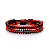 Black Red White Woven Thread Rope Lucky Bracelet Women Men Charms Bracelets Jewelry For Lovers' Best Gift Friendship Bangles daiiibabyyy