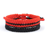 Black Red White Woven Thread Rope Lucky Bracelet Women Men Charms Bracelets Jewelry For Lovers' Best Gift Friendship Bangles daiiibabyyy