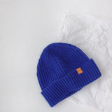 Autumn Winter Solid Color Baby Knitted Hats Kids Girls Boys Beanies Caps Warm Soft Casual Hats for Children daiiibabyyy