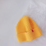 Autumn Winter Solid Color Baby Knitted Hats Kids Girls Boys Beanies Caps Warm Soft Casual Hats for Children daiiibabyyy