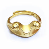 Fashion men and women smile face embrace gesture opening adjustable ring animal modeling cat Toad dragon peacock snake ring daiiibabyyy