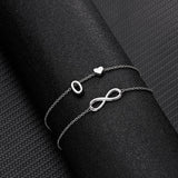 Summer New A-Z Letter Initial Anklets For Women Silver Color Heart Anklet Bracelet Leg Chain Fashion Beach Party Foot Jewelry daiiibabyyy