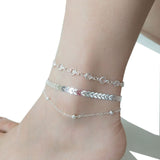 anklets with metal butterfly and rhinestone design daiiibabyyy