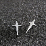 2021 Stainless Steel Earrings Geometric Women Men Hip hop Black Star Ghost Spike Stud Earring Fashion Jewelry Best Gift пирсинг daiiibabyyy