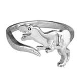 Gothic Cute Small Dinosaur Rings Fashion Retro Style Opening Adjustable Animal Dinosaur Rings for Women Men Bat Animal Jewellery daiiibabyyy