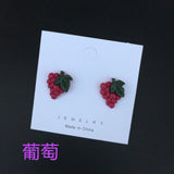 Christmas lemon earing for woemn   trend Resin Long cute Unusual earrings Pendant Fashion Fruit Jewelry for Girls Gifts daiiibabyyy