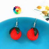 Christmas lemon earing for woemn   trend Resin Long cute Unusual earrings Pendant Fashion Fruit Jewelry for Girls Gifts daiiibabyyy