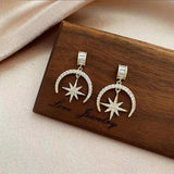 Earrings 2021 Trend New Xingyue Earrings Korean Asymmetrical High Sensation Earrings Fashion Simple and Exquisite Jewelry daiiibabyyy