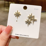 Earrings 2021 Trend New Xingyue Earrings Korean Asymmetrical High Sensation Earrings Fashion Simple and Exquisite Jewelry daiiibabyyy