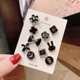 5/10Pcs/Pack Cute Enamel Brooches Pins Pearl Neckline Small Collar Lapel Pin Buckle Fixed Clothes Invisible Brooch Jewelry Sets daiiibabyyy