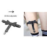 Rock Sexy Leather Love Garter Belt Elastic Leg Girl Women Harness Goth Accessories Black Gothic Rivet Punk Anklet Thigh Garter daiiibabyyy