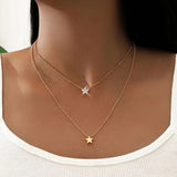 Boho Simple Moon Star Heart Pendant Necklace Women's Retro Sequin Coin Short Clavicle Necklaces Glamour Girl Lover Jewelry Gift daiiibabyyy