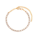 New Bling Dragon Crystal Tennis Chain Anklet for Women Fashion Gold Silver Color Rhinestone Anklet Foot Chain Jewelry daiiibabyyy