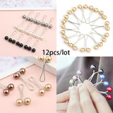 Multicolor Headscarf  Pearl Pins Clips Pins Hijab Scarf Clips Muslim Arab Shawl Islamic Accessories Women Jewelry daiiibabyyy