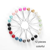 Multicolor Headscarf  Pearl Pins Clips Pins Hijab Scarf Clips Muslim Arab Shawl Islamic Accessories Women Jewelry daiiibabyyy