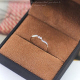 Classic Wedding Ring For Women Girls Simple Classical color Mini Crystal Brass Rose Gold Color Rings Fashion Jewelry Accessories daiiibabyyy