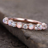 Classic Wedding Ring For Women Girls Simple Classical color Mini Crystal Brass Rose Gold Color Rings Fashion Jewelry Accessories daiiibabyyy