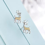 Cute Christmas Elk Dangle Earring For Women Butterfly Knot Star Pendant Drop Earring Fashion Xmas Jewelry Gift daiiibabyyy