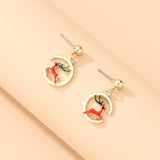 Cute Christmas Elk Dangle Earring For Women Butterfly Knot Star Pendant Drop Earring Fashion Xmas Jewelry Gift daiiibabyyy