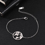 Skyrim Plane Charm Bracelet Stainless Steel Aircraft Airplane Adjustable Chain Bracelets on Hand Pulsera Jewelry Gift for Women daiiibabyyy