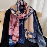 180x90cm Luxury Brand New Design Silk Scarf Women Fashion Shawl Spring Summer Autumn Tourist muffler wrap beach bandanna female daiiibabyyy