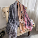 180x90cm Luxury Brand New Design Silk Scarf Women Fashion Shawl Spring Summer Autumn Tourist muffler wrap beach bandanna female daiiibabyyy