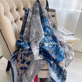 180x90cm Luxury Brand New Design Silk Scarf Women Fashion Shawl Spring Summer Autumn Tourist muffler wrap beach bandanna female daiiibabyyy