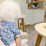 Blue Rabbit Dog Clothes Pet knitted Sweater Autumn and Winter Clothes Teddy Cat Bottoming Shirt Puppy Warm Pullover XS-XL daiiibabyyy