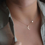 Jewelry Fashion Lovely Sun Moon  Necklace for Women Retro Charm Choker Necklaces Boho Fashion Jewelry Gift European and Americ daiiibabyyy