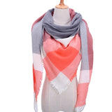 Designer 2021 knitted spring winter women scarf plaid warm cashmere scarves shawls luxury brand neck bandana  pashmina lady wrap daiiibabyyy