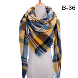 Designer 2021 knitted spring winter women scarf plaid warm cashmere scarves shawls luxury brand neck bandana  pashmina lady wrap daiiibabyyy