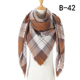 Designer 2021 knitted spring winter women scarf plaid warm cashmere scarves shawls luxury brand neck bandana  pashmina lady wrap daiiibabyyy