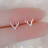 Simple Butterfly Smooth Mini Small Animal Flower Crown Heart Stud Earring for Women Cartilage Helix Tragus Piercing Tiny Star daiiibabyyy