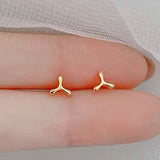 Simple Butterfly Smooth Mini Small Animal Flower Crown Heart Stud Earring for Women Cartilage Helix Tragus Piercing Tiny Star daiiibabyyy