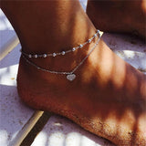 Boho Style Star Anklet Fashion Multilayer Foot Chain 2021 Handcuffs Ankle For Women Bracelet Beach Accessories Gift цепочка daiiibabyyy