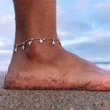 Boho Style Star Anklet Fashion Multilayer Foot Chain 2021 Handcuffs Ankle For Women Bracelet Beach Accessories Gift цепочка daiiibabyyy