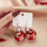 New Trendy Statement Christmas Tree Earrings For Women Santa Claus Snowman Drop Earrings Jewelry Girls Christmas Gifts daiiibabyyy