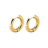 Gold Silver Color Stainless Steel Hoop Earrings for Women Small Simple Round Circle Huggies Ear Rings Steampunk Accessories daiiibabyyy