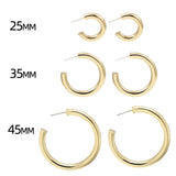 Gold Silver Color Stainless Steel Hoop Earrings for Women Small Simple Round Circle Huggies Ear Rings Steampunk Accessories daiiibabyyy