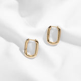 Gold Silver Color Stainless Steel Hoop Earrings for Women Small Simple Round Circle Huggies Ear Rings Steampunk Accessories daiiibabyyy