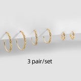 Gold Silver Color Stainless Steel Hoop Earrings for Women Small Simple Round Circle Huggies Ear Rings Steampunk Accessories daiiibabyyy