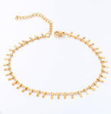 New Style Neo-Gothic Style Stainless Steel Gold Anklet High Quality Fashion Jewelry daiiibabyyy