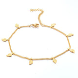 New Style Neo-Gothic Style Stainless Steel Gold Anklet High Quality Fashion Jewelry daiiibabyyy