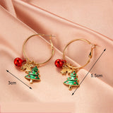 New Trendy Statement Christmas Tree Earrings For Women Santa Claus Snowman Drop Earrings Jewelry Girls Christmas Gifts daiiibabyyy